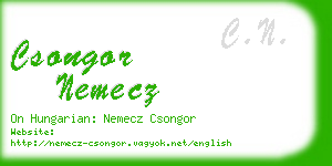 csongor nemecz business card